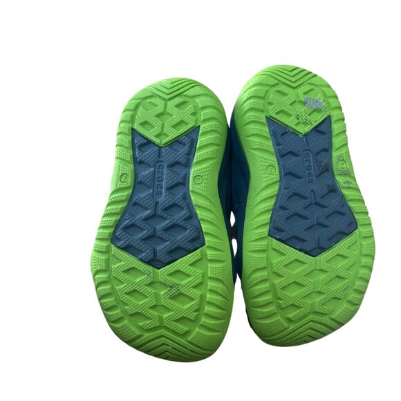Toddler Crocs Swiftwater Play Gray and Green Water Shoes Sandals Size 7 - Picture 2 of 6